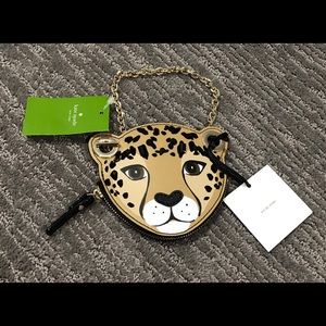 Kate Spade ♠️ leopard coin purse